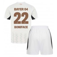 Camisa de Futebol Bayer Leverkusen Victor Boniface #22 Equipamento Secundário Infantil 2024-25 Manga Curta (+ Calças curtas)